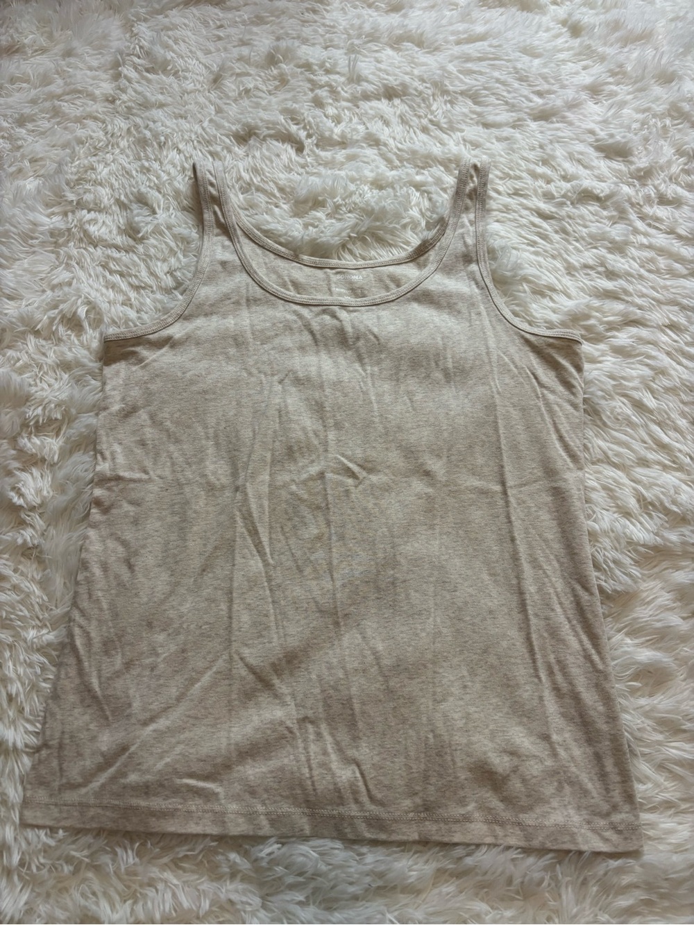 Sonoma Goods For Life The Everyday Cream Tank Top with Scoop Neck XL
